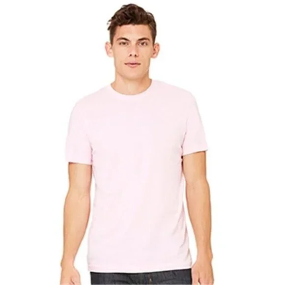 Bella-Canvas C3001 Unisex Jersey Short Sleeve Tee, Pink, Size M, NWT - Picture 1 of 3